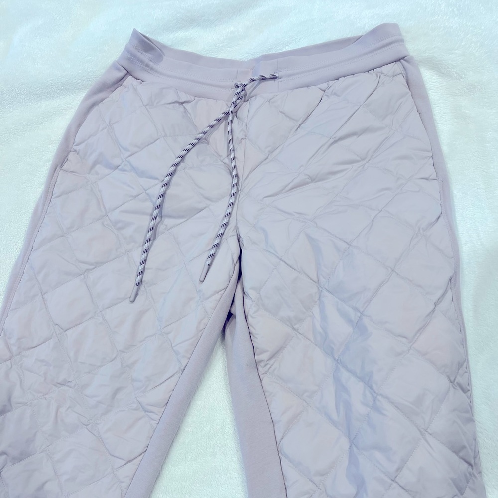 Athleta Quilted Pants in Light Purple